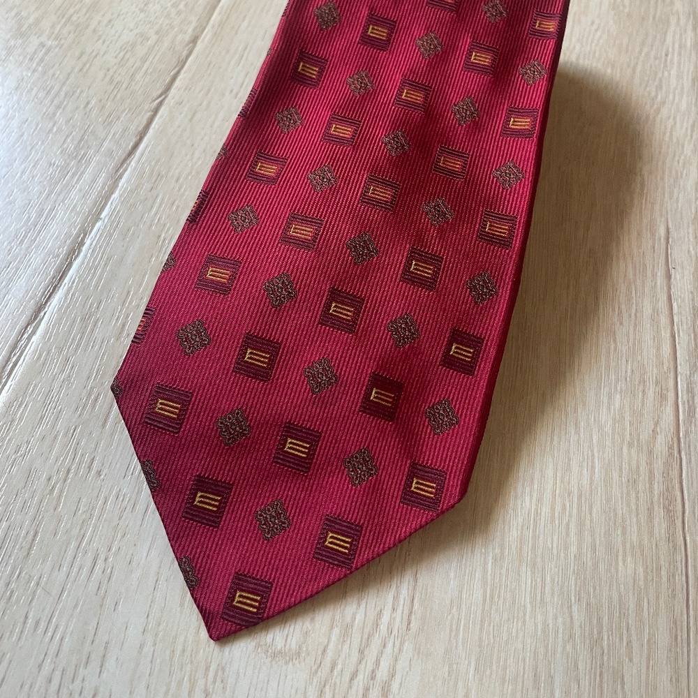 Etro Red/Gold Tie
